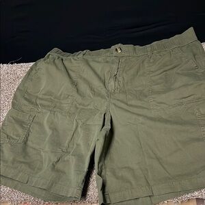 Sonoma Green Cargo Shorts Relaxed Fit Utility